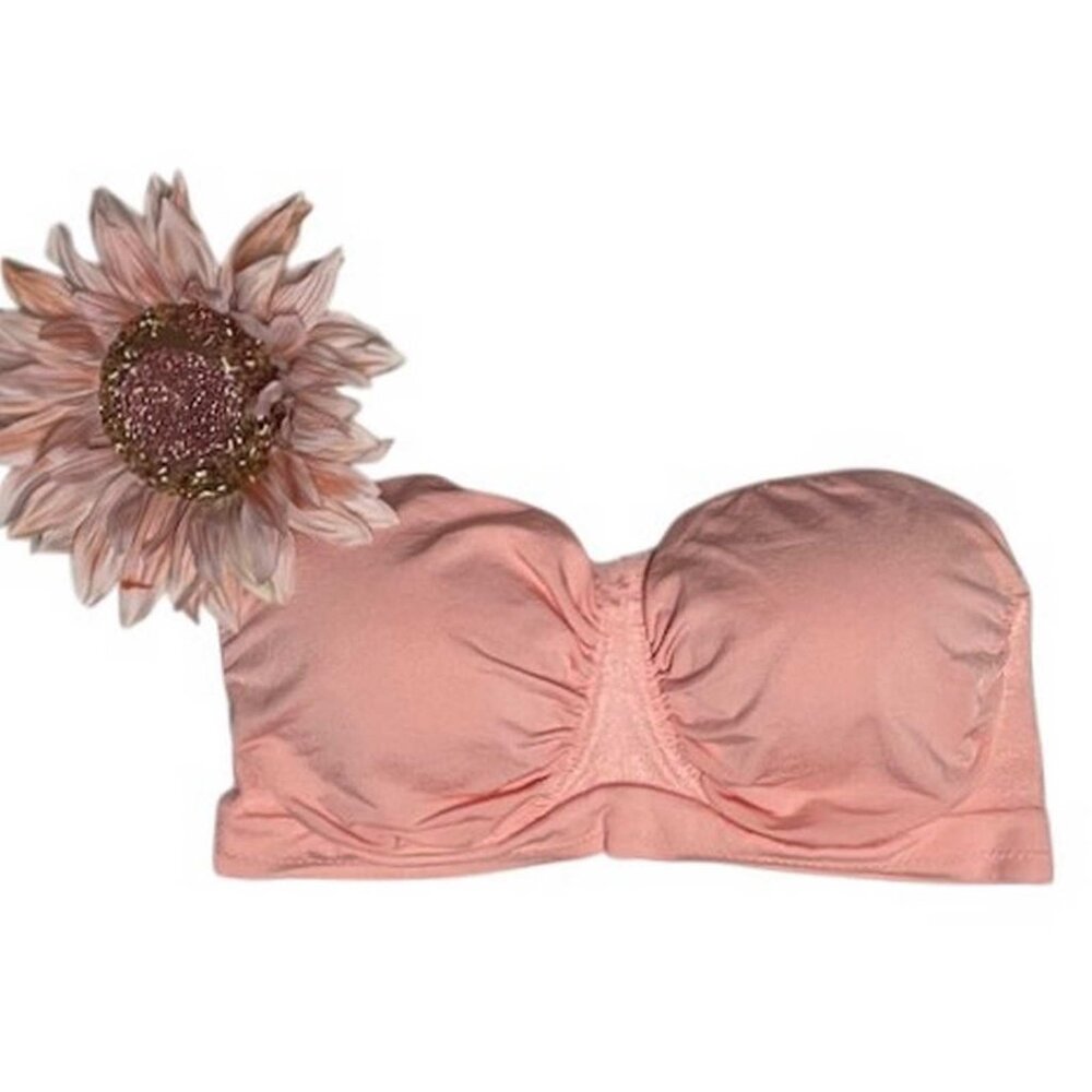 Rhonda Shear 2-pack Seamless Underwire Bandeau Bra LARGE
